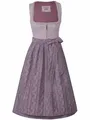 Produktbild: Marjo Dirndl Penzing 65cm Länge | Schlichtes Mididirndl mit Leinen | Damen (DE/NL/SE/PL, Numerisch, 36, Regular, Regular, Mauve)