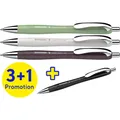 Produktbild: Schneider 3 + 1 GRATIS: Kugelschreiber Slider Rave XB farbsortiert, Schreibfarbe: blau, 3 St. + GRAT (Grau-Silber, Plum, Grün, Schwarz, 4 x) (50-132684)