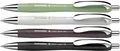 Produktbild: Schneider 132684 Slider Rave XB Kugelschreiber (Limitierte Sonderedition, je 1x organic green, silver grey, plum, schwarz, Made in Germany) 4 Stück, Schreibfarbe: blau