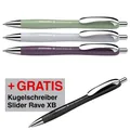 Produktbild: 3 + 1 GRATIS: Schneider Kugelschreiber Slider Rave XB farbsortiert,...
