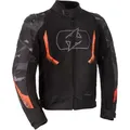 Produktbild: Oxford Omega 1.0 Camo, Textiljacke wasserdicht - Schwarz/Grau/Neon-Rot - 3XL