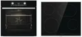 Produktbild: Gorenje Black Steam EEK: A Backofen-Set (BOSX6737E06BG+ECT43X) mit Glaskeramikkochfeld, 60 cm breit, 77 L, DC+, Kindersicherung, Grill, Timer, schwarz/Edelstahl
