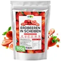 Produktbild: Erdbeeren gefriergetrocknet 100g gefriergetrocknete Erdbeeren in Scheiben get...