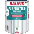 Produktbild: BAUFIX PUR Fenster- & Türenlack weiss seidenmatt, 1 Liter, Weißlack - Weiß
