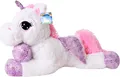 Produktbild: TE-Trend Kuscheltier Einhorn 60 cm Plüschtier Stofftier Unicorn Pferd weiß