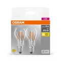 Produktbild: OSRAM LED-Lampen Base CLASSIC A40 Multipack E27 4 W klar, 2 St.