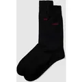 Produktbild: HUGO Socken mit Label-Detail im 2er-Pack in Black, Größe 39/42
